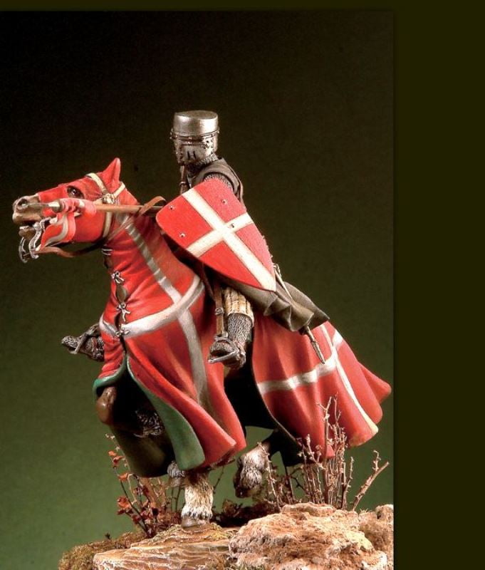 Pegaso Models 54mm St John Order Knight XIII C. White Metal Figure Kit ...