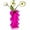 Hot Pink, variant on Hot Pink Acrylic Vase, 8-Inch Wave Shaped, Modern Centerpiece, Home Office Decor