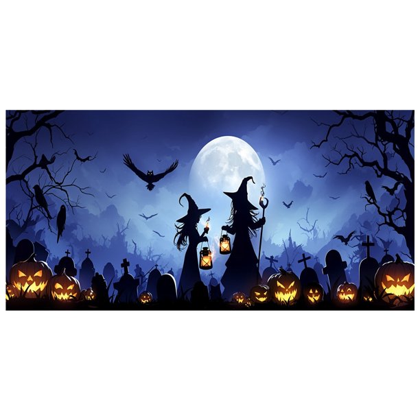 Crea Un Ambiente De Halloween Con Banderas Para Garaje Súper Geniales Que Atraen Fácilmente A Los Niños Y Vecinos. ¡Ven Y Disfruta De La Fiesta!2