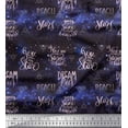 thumbnail image 1 of Soimoi Cotton Duck Fabric Text & Sacred Geometry Galaxy Print Fabric by Yard 56 Inch Wide, 1 of 1