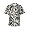 thumbnail image 1 of Balery Leopard And Zebra Camisas hawaianas de manga corta para hombre, camisas playeras de corte holgado, camisas de vacaciones con botones,XX-Large, 1 of 7