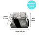 thumbnail image 2 of Set de 4 tarros mason jars con charola Good & Good HE-5811, 2 of 5