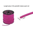 thumbnail image 2 of Imitación Gamuza Cordón 2,4mm Microfibra Cuentas Hilo 100 Yardas/90M Artesanía Cuerda para Joyería Fabricación Borla Pulsera Collar Bricolaje, Acero Rosa, 2 of 5