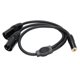 thumbnail image 2 of Divisor de cable de doble xlr a 6.35 mm, Salida de Señal Precisa de Compatibilidad Amplia 6.35 mm Femenino A xlr Cable de Divisor Estéreo Masculino para la Cámara, 2 of 7