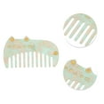 thumbnail image 2 of Unique Bargains 1 Pc Vintage Cute Cat Hair Comb Cyan Acetate Sheet, 2 of 5