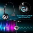 thumbnail image 3 of For LG V60 ThinQ Phone - Boom Mic Wireless Headphone, Headset Hands-free Earphone Over-the-Head Noise Isolation for LG V60 ThinQ 5G, 3 of 9