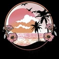 thumbnail image 2 of Women's Lost Gods Vintage Tropical Vibes Graphic T-Shirt, 2 of 4