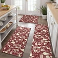 thumbnail image 2 of Colorful Christmas Striped Pattern Kitchen Rugs Sets Of 3,Kitchen Runner Rugs Non Skid Washable,Decorative Kitchen Floor Mats for Kitchen,Sink,Laundry,17"x30"+ 17"x47" + 17"x59", 2 of 6