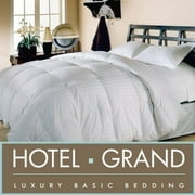 Hotel Grand Luxury Year Round Oversized 650 Fill Power Down Comforter King Size 108"x98" High Quality 500 Thread Count 100% Cotton - NEW