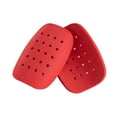 thumbnail image 3 of 4x2 Uds Mini Espinilleras De Fútbol Espinilleras Protectoras De Pantorrilla Equipo De Protección Rojo, 3 of 8