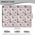 thumbnail image 7 of Qpednta All Weather Cargo Mat 29"x39" Cute Ghost Pink Trunk Liner for Cars, Non-Slip Polyester Carpet Machine Washable Sand Mud Resistant Rear Trunk Protector Universal Fit SUV Sedan Truck, 7 of 7