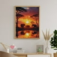thumbnail image 6 of Diamond Art Kits for Adults, Elephants Sunset Reflection Serengeti 5D Diamond Painting Kits for Adults Beginners, DIY Full Drill Diamond Painting, Gem Art and Crafts 12x16, 6 of 7