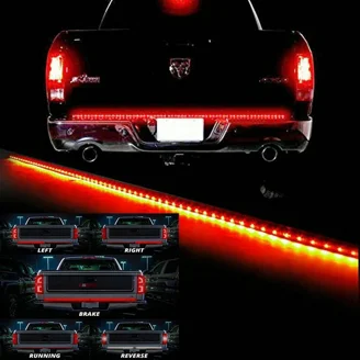 4x Flush Fit 2 LED Red Rear Side Marker Lights - 24V, For Kelsa Light Bars, 55mm Mounting