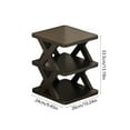 thumbnail image 3 of Fwttom Plastic Shoe Rack, Plastic Folding Shoe Rack Simples & Space Saving Storage Rack Home Shoe Cabinet Dormitory Shoe Rack No Installation Required, 3 of 6