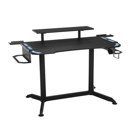 RESPAWN 3010 Gaming Computer Desk - Ergonomic Height Adjustable Gaming Desk, in Blue (Best Ergonomic Office Desk)