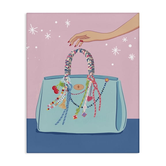 Stupell Industries Art Deco Embellishing My Glam Handbag Canvas Art, 16 x 20, by Nancy McKenzie