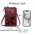 thumbnail image 2 of OIDERY PU Leather Phone Purse Crossbody Bags for Women Red and black contrast Minimalist design Heart-shaped padlocks for Valentine's Day Birthday Gifts Christmas Holiday Present, 2 of 12