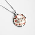 thumbnail image 4 of LOVE Elegant Glass Circular Pendant Necklace - Stunning Jewelry for Every Occasion, 4 of 5