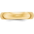 thumbnail image 3 of Avariah Diamonds Solid 10k Yellow Gold 5.2mm Half Round Wedding Band Size 9.5 - Ring Size 9.5, 3 of 7