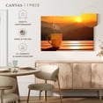 thumbnail image 5 of Elephant Stock Sunset Coffee Wall Art - Horizontal Canvas Wall Art - Dining Room Wall Decor - Food And Drink Canvas - Orange And Brown Decor - 48" x 32", 5 of 8