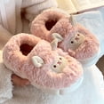 thumbnail image 2 of SUYIDA Ladies House Slippers - Cozy Slippers For Indoor Outdoor Soft Comfortable Warm Winter Slide On Flat With Sole All Day Wear, 2 of 5