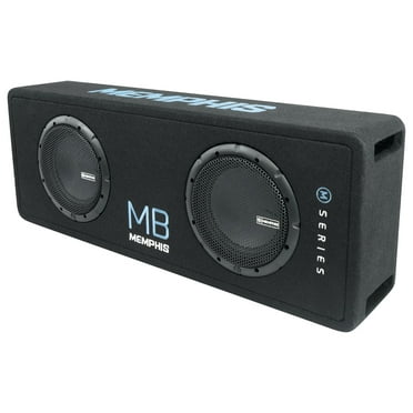 Memphis Audio MBE8D2 700w RMS Dual 8" Loaded Car Subwoofers in Sub Box Enclosure