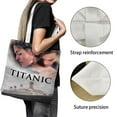 thumbnail image 3 of Titanic Movie Bolso de tela con estampado de lienzo para mujer, bolsa de compras reutilizable y estética, con cremallera interior, regalo para mujer, 35 × 40 cm., 3 of 6