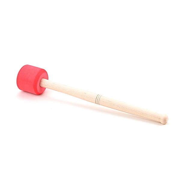 Advancent Instrumento de percusión de palo de mazos de bombo con mango de reemplazo de baquetas accesorio de música rendimiento Accesorios para instrumentos musicales Rojo