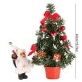 thumbnail image 4 of Mini Christmas Tree with TrinketsOrnaments,Artificial Tabletop Christmas Tree,Small Xmas Tree Christmas Decorations (Silver,11.81 Inch), 4 of 7