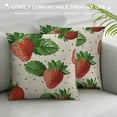 thumbnail image 3 of Chilfamy  Strawberry Throw Pillow Covers, Kawaii Strawberry Cushion Case for Home Living Room Decor, Cute Pink Decorative Throw Cushion Case, White, 3 of 5