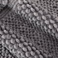 thumbnail image 6 of Jean Pierre New York Sophie Border 100% Cotton Bath Mat - Non-Slip Bath Rug - Charcoal Grey - 17" x 24", 6 of 8