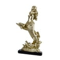 thumbnail image 4 of deevoka Mermaid Statue Art Work Craft Tabletop Ornament for Living Room Shelf Office, 4 of 9