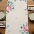 thumbnail image 5 of Table Runners 70 Inches Long Dress Scarves, Bunny Easter Farmhouse Coffee/Dining/Kitchen Table Decor, Holiday Table Runner, Eucalyptus Leaves Spring Floral Eggs Rustic 13x70 Inch, 5 of 9