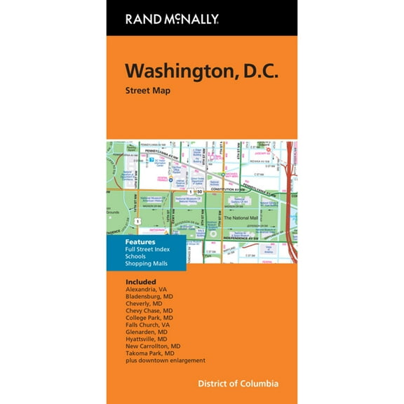 Washington DC Street Map: Wmfm, (Paperback)