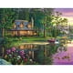 thumbnail image 1 of (Casa - B253) Serie paisaje casa diamantes redondos pintura diamantes resina 50*40CM, 1 of 9