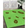 thumbnail image 3 of Ahgly Company Machine Washable Indoor Rectangle Transitional Emerald Green Area Rugs, 8' x 12', 3 of 7