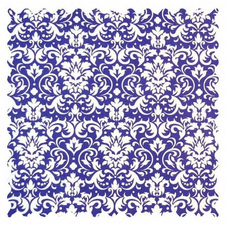 Sheetworld 100% Cotton Percale Fabric By The Yard, Purple Damask, 36 X 44