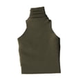 thumbnail image 1 of Figura de acción a escala 1:12, ropa para mujer, camiseta sin mangas, cuello alto, minidisfraz de muñeca Verde, 1 of 9