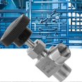 thumbnail image 3 of BSPP Female Thread Needle Valve 304 Stainless Steel Angle Type Stop Valve for Water Gas Oil Fuel1/4, 3 of 4