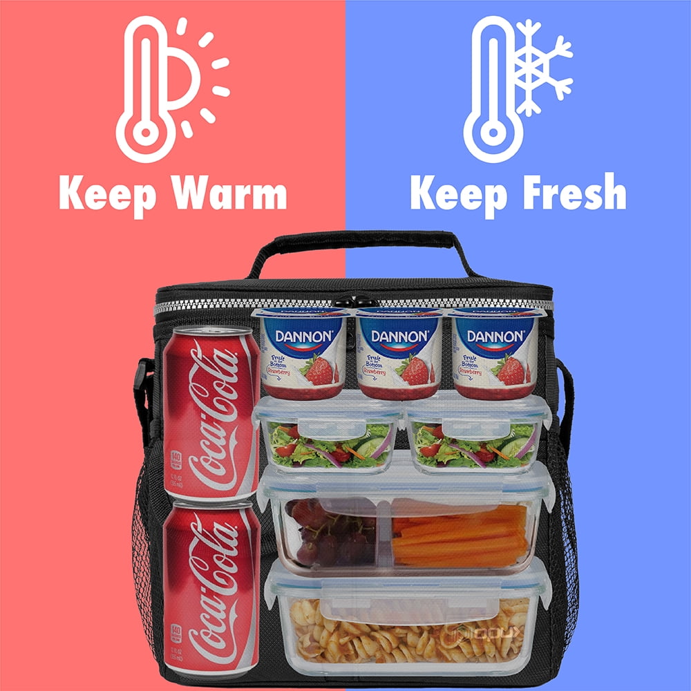 Tophie Insulated Lunch Bag for Men and Women, 20L Large Lunch Box  Water-resistant with Removeable Shoulder Strap Reusable Large Lunch Tote Bag  for Work/School: Buy Online at Best Price in UAE 