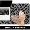 thumbnail image 3 of Large Mouse Pad, Desk Pad, XXL XL Extended Gaming Mouse Pad, Desk Mat for Office & Home, Long Keyboard Mat, Huge Mouse Pad, Desktop Full Cover 31.5 x 11.8 Inches, Black Leopard Print, 3 of 6