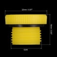 thumbnail image 2 of Uxcell G3/8 Hold Plugs Plastic Male Threaded Hex Socket End Cap, Yellow 10 Pack, 2 of 5