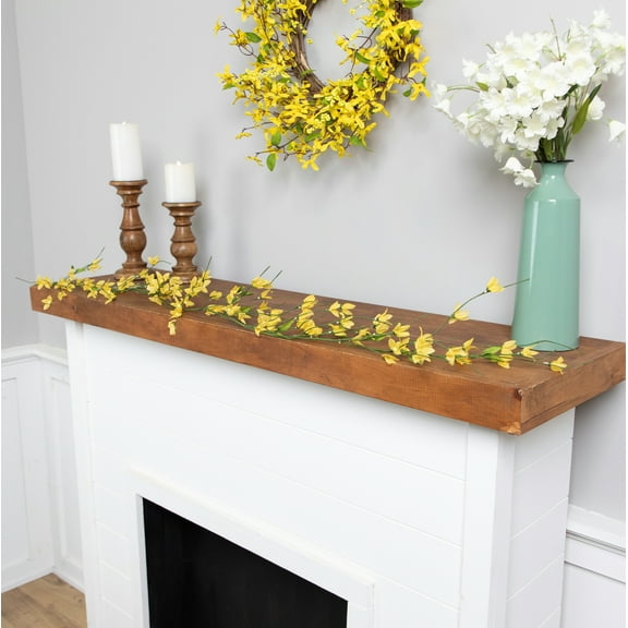 Northlight 5' x 2" Green/Yellow Artificial Spring Floral Garland