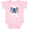 thumbnail image 3 of Inktastic My Hero is Now My Angel Colon Cancer Awareness Boys or Girls Baby Bodysuit, 3 of 5