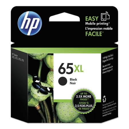 - HP 65XL Black High-Yield ink cartridge (N9K04AN)