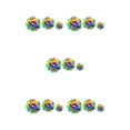 thumbnail image 1 of relayinert 3x Colorful Strong Tooth Rubber Balls For Dogs Suitable For All Breeds Gifts Stylish Toy For Dogs As Shown 5Set, 1 of 6