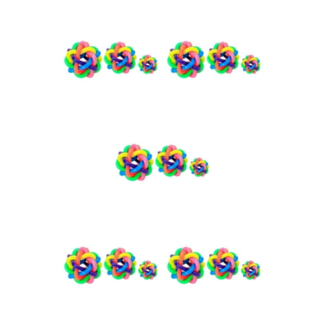 relayinert 3x Colorful Strong Tooth Rubber Balls For Dogs Suitable For All Breeds Gifts Stylish Toy For Dogs As Shown 5Set