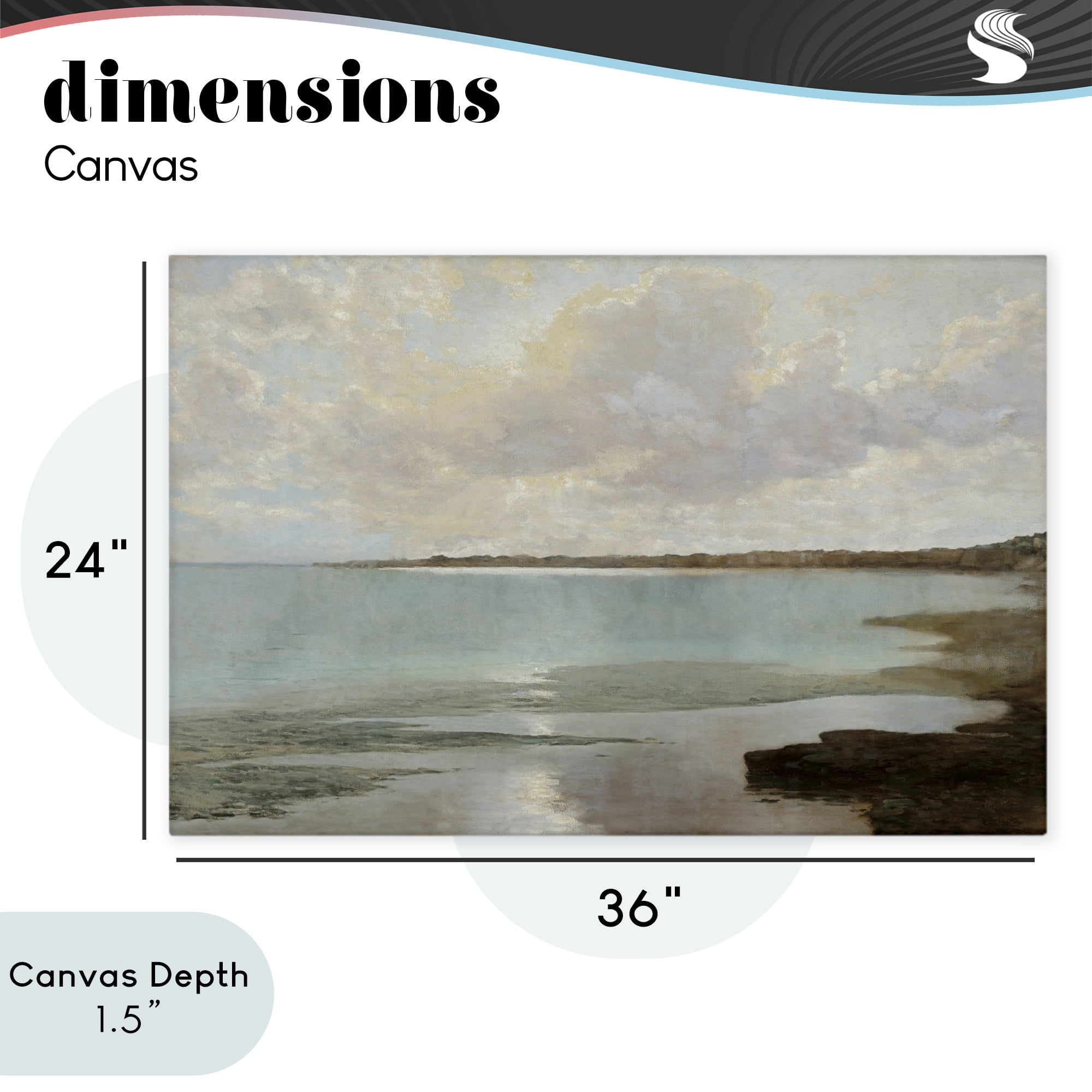 Stupell Industries At The Shore Horizon Canvas Wall Art, design by Christy McKee