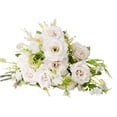 thumbnail image 2 of Artificial Flowers Mother's Day Gifts Artificial Flowers Wedding Flowers Silk Flowers with Stems Fake Cake Flowers for Wedding Bouquets Centerpieces Baby Shower Decoration (White)&5, 2 of 4