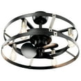 thumbnail image 3 of Ceiling Fan with Light Kit with Contemporary Inspirations 16.25 inches Tall By 25 inches Wide-Satin Black Finish Bailey Street Home 147-Bel-4402451, 3 of 10